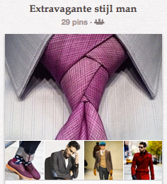 Extravagante stijl man