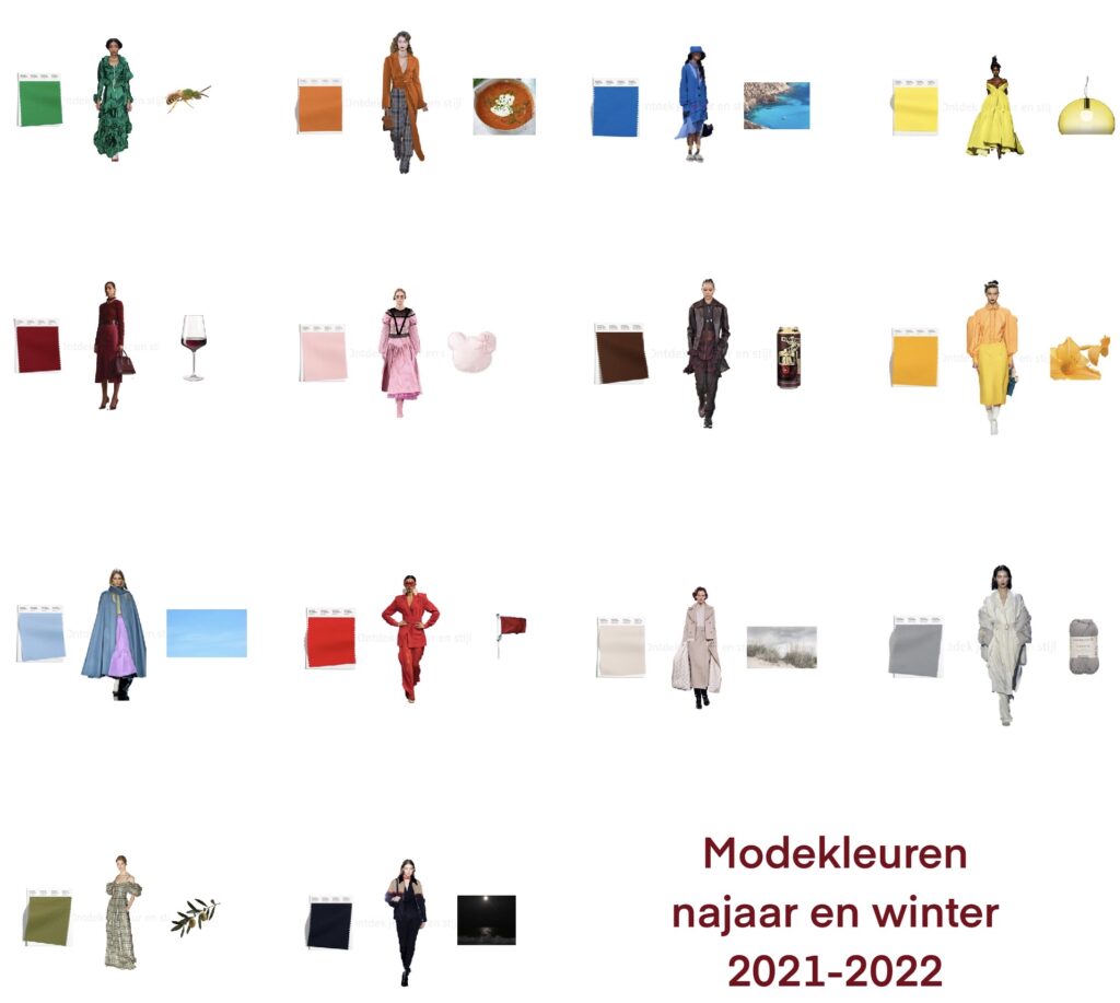 Modekleuren najaar en winter 2021-2022